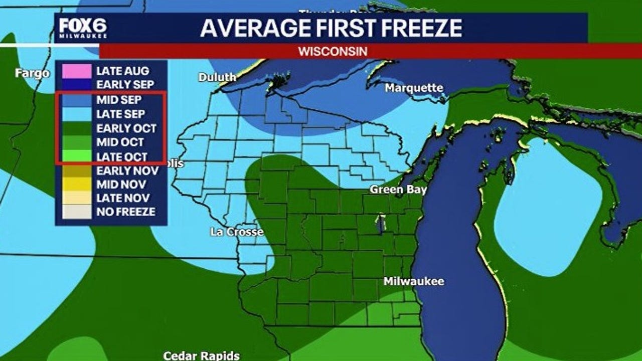Wisconsin Weather Southern Wisconsin weather: Gusty winds, first freeze possible Friday - AOL