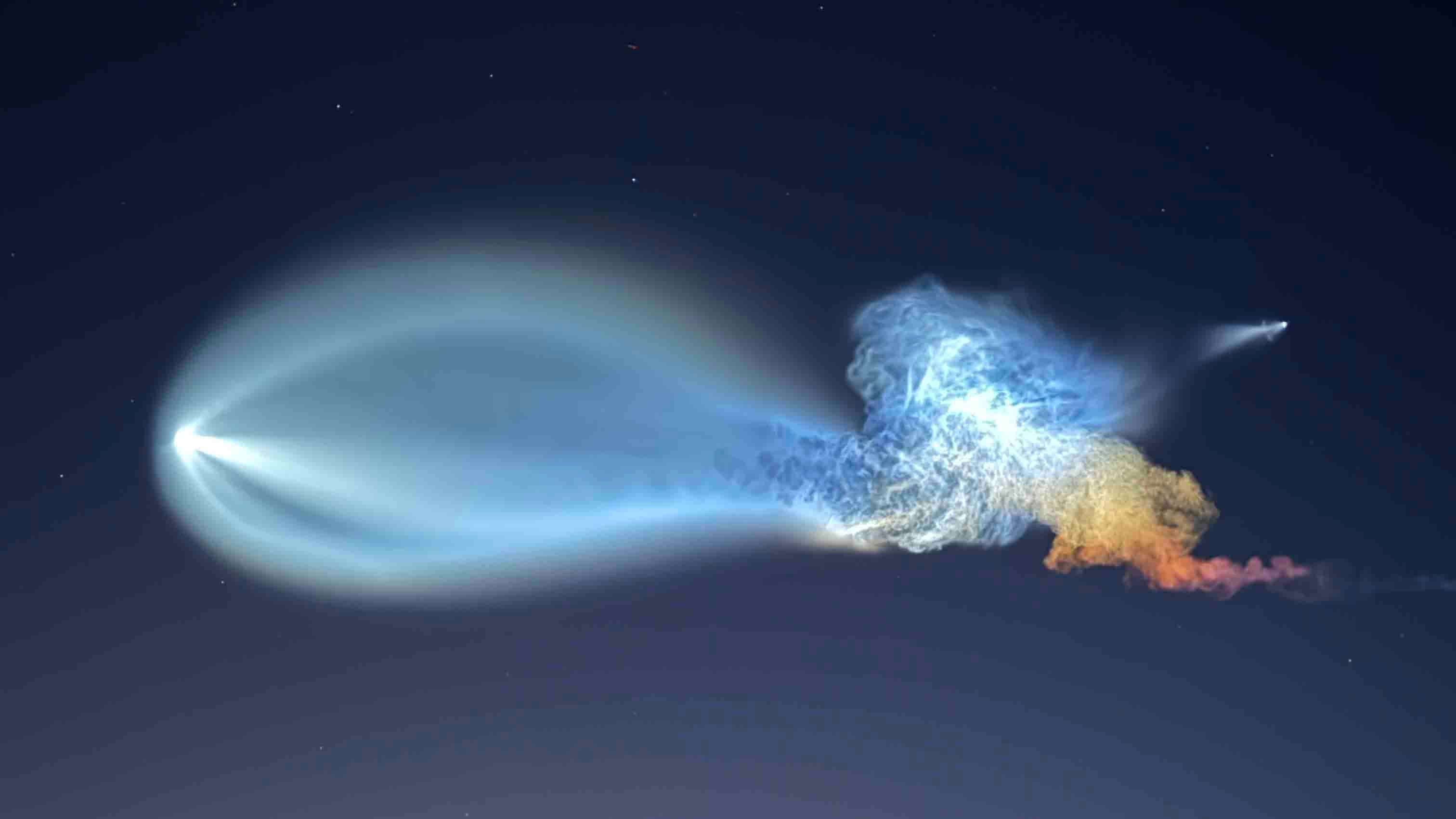 SpaceX launch creates a glowing ‘space jellyfish’ across the sky - AOL