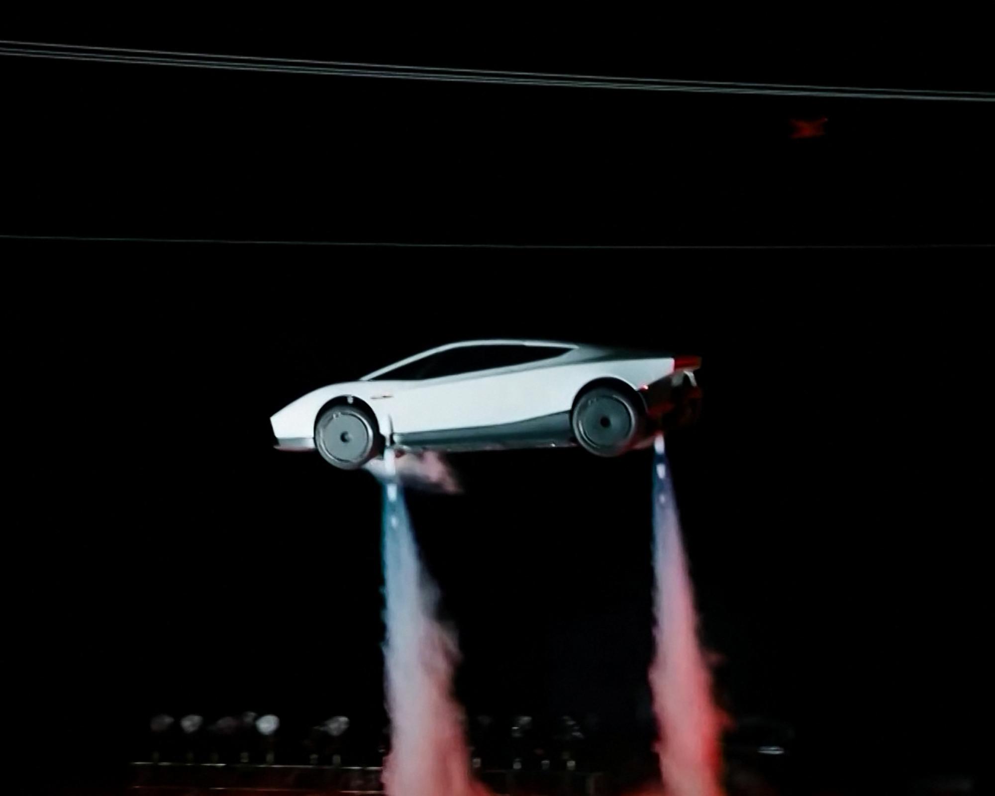 Elon Musk reveals ‘world's first flying car' at Tesla event