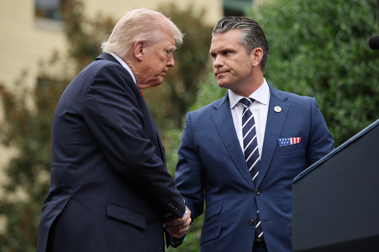 Pentagon downplays first major public split between Trump and Hegseth