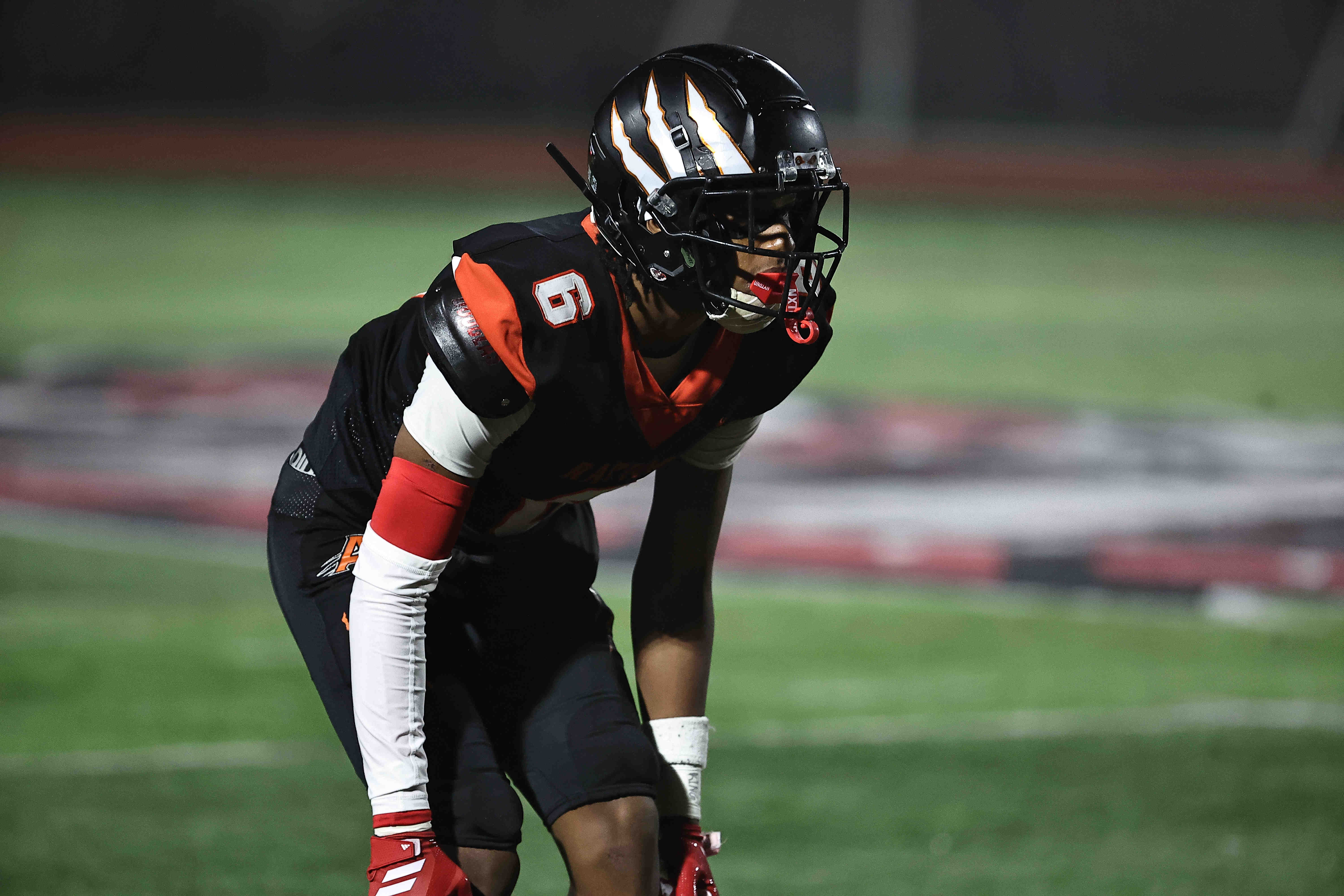 Anderson defensive back Ace Alston (6) during the OHSAA Division II regional final game between Anderson and Trotwood-Madison Friday, Nov. 21, 2025, at Lakota West High School.