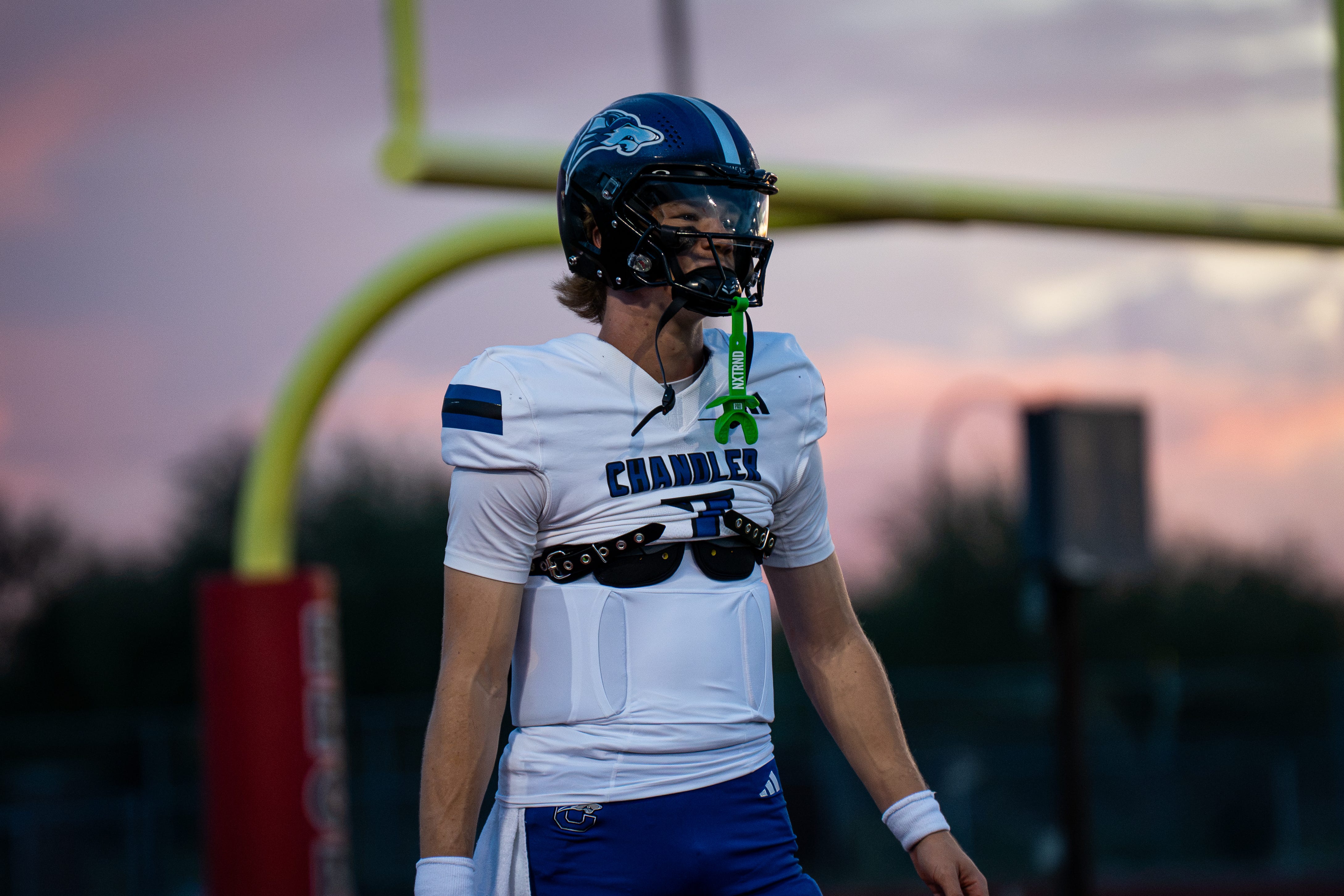 Will Mencl prior to a Chandler vs Brophy Prep matchup on Sept. 24, 2026.