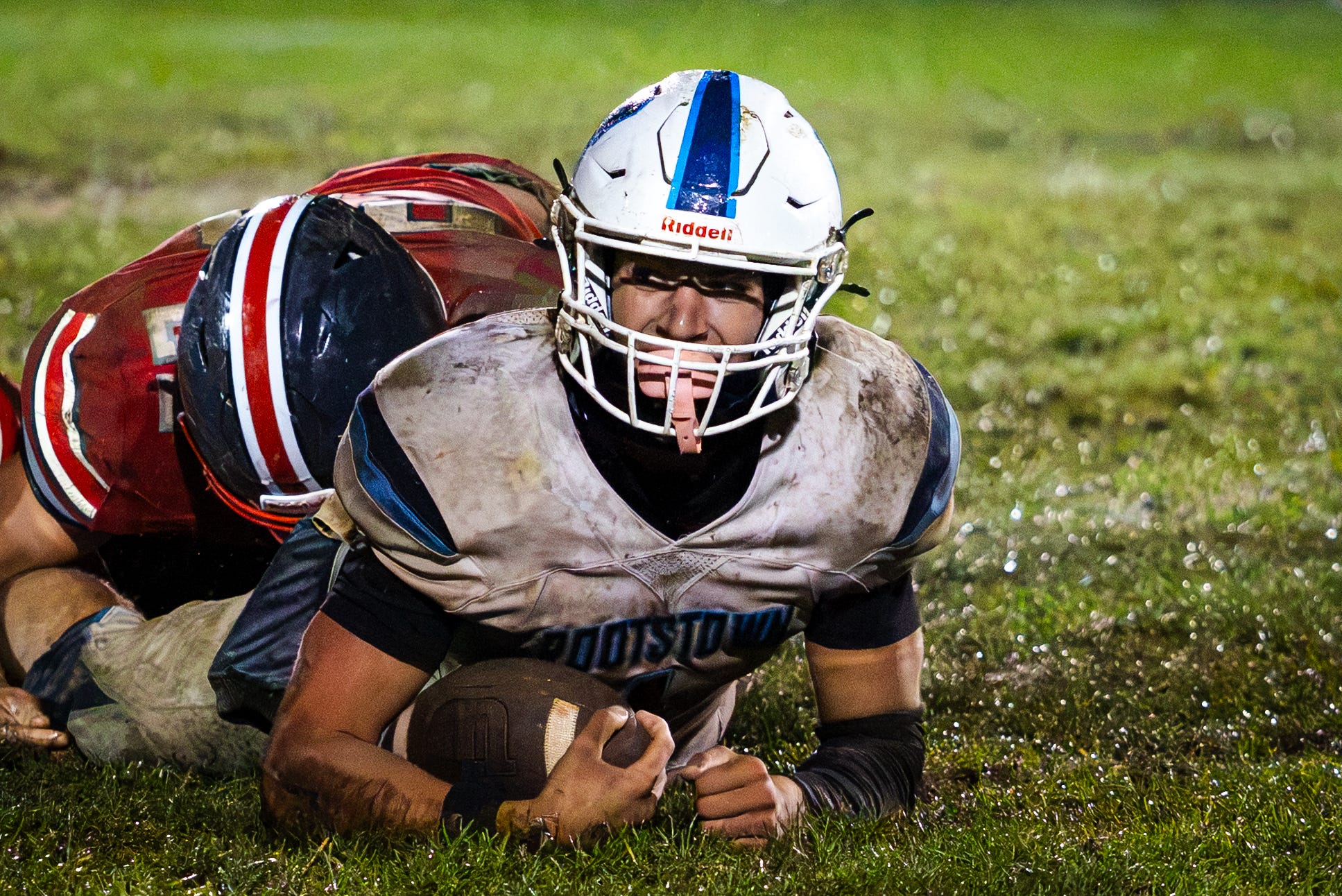 Rootstown football vs Crestwood High School. Blake Mullaly powers ...