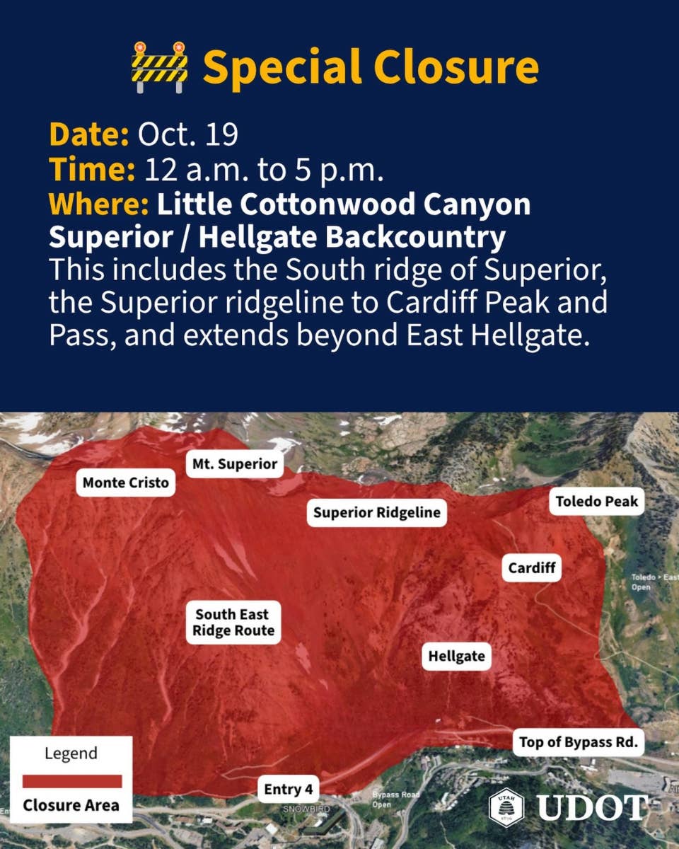 Ac Mitigation System Little Cottonwood Canyon Backcountry Closed as UDOT Installs Remote ...