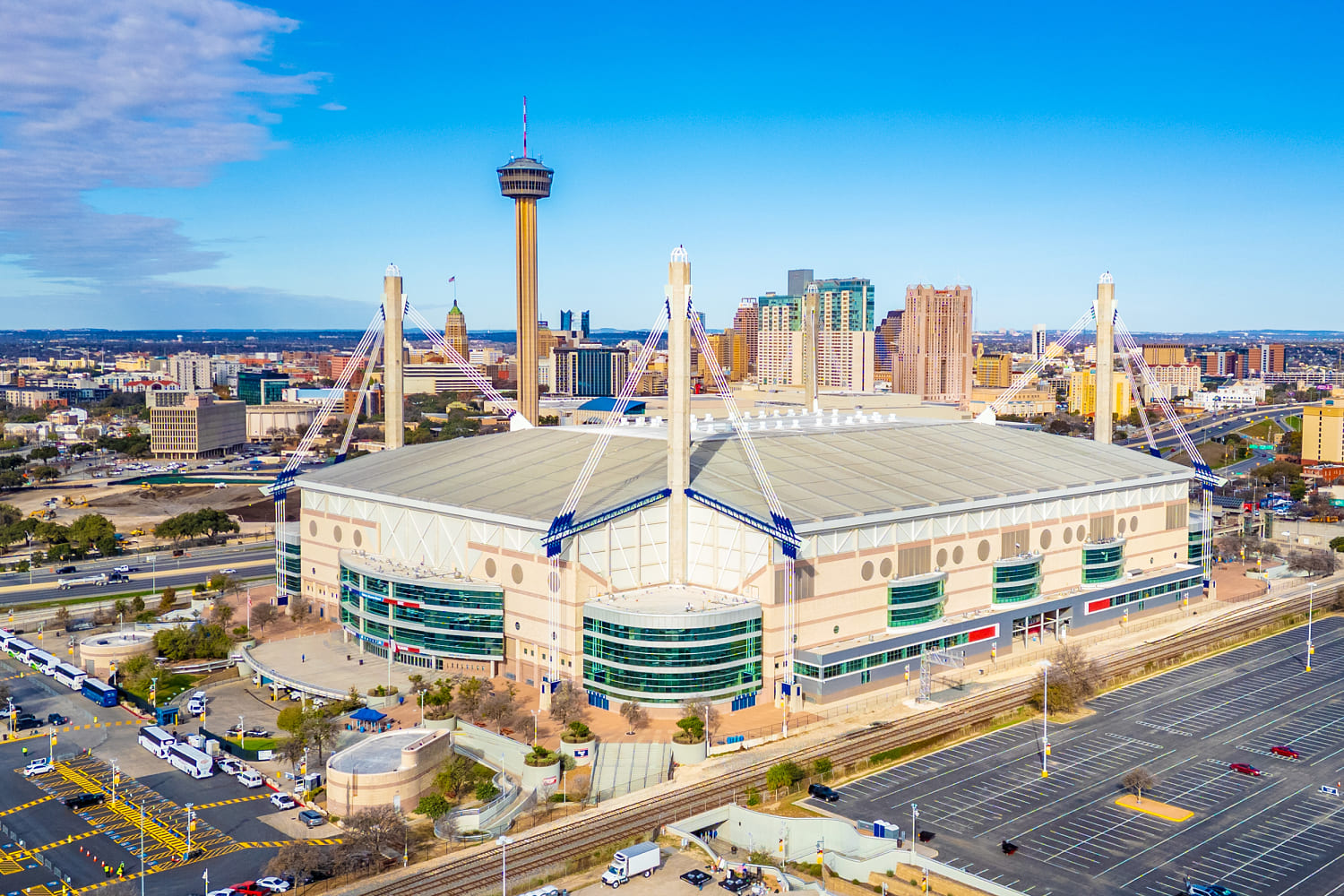 Service member dies after falling during demonstration before college football game in San Antonio