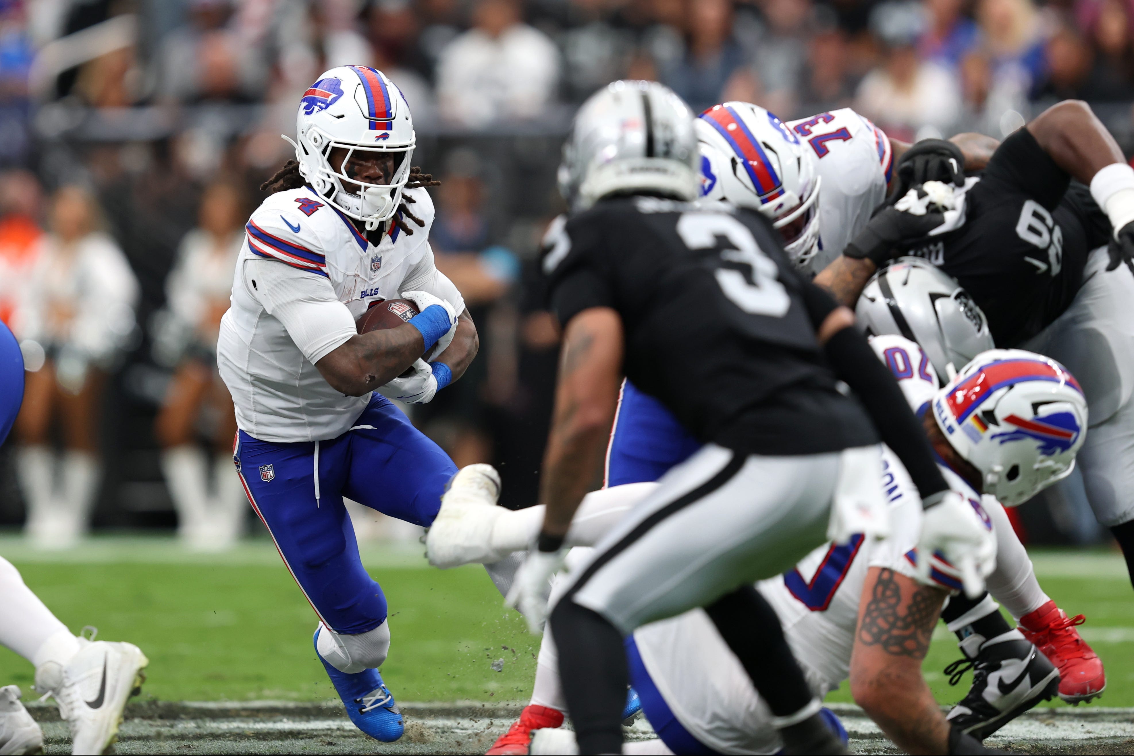 Bills' James Cook has best receiving game of 2026 vs. Raiders - AOL