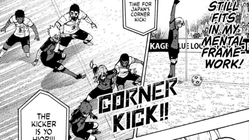 Blue Lock's corner kick - Source: K Manga