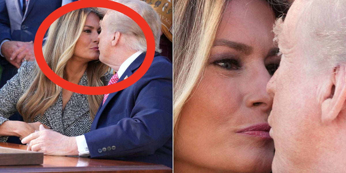 Body Language Experts Spotted The Moment Melania Rejected Trump's Kiss ...