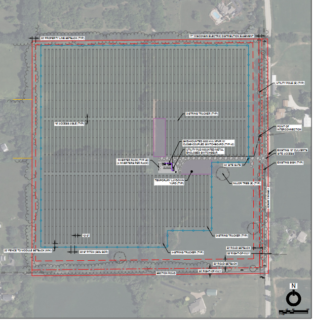 Plot Layout Solar Panel Plan for solar power on Mukwonago farm raises residents' concerns - AOL