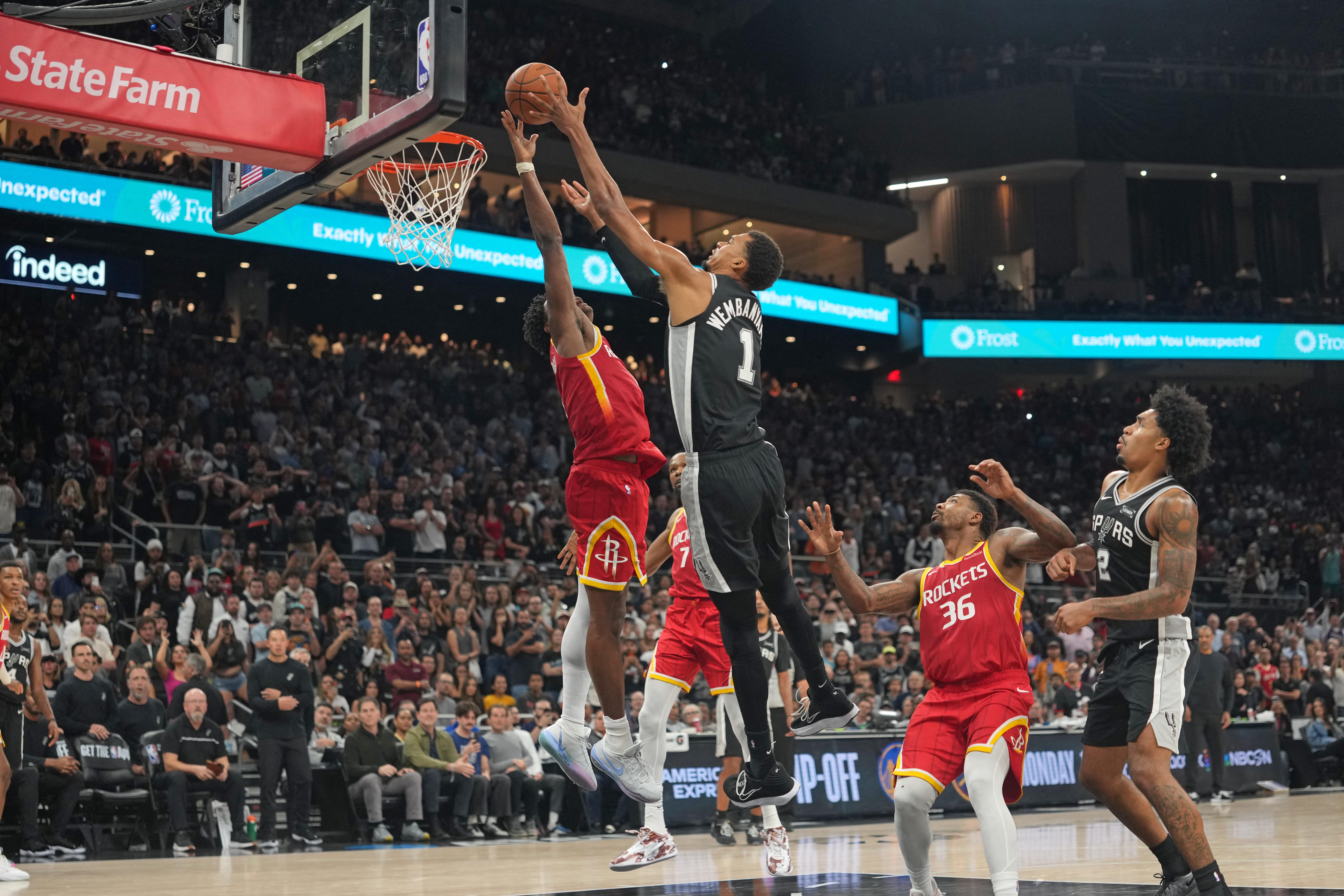 Rockets edge Spurs as Amen Thompson blocks Victor Wembanyama in final seconds