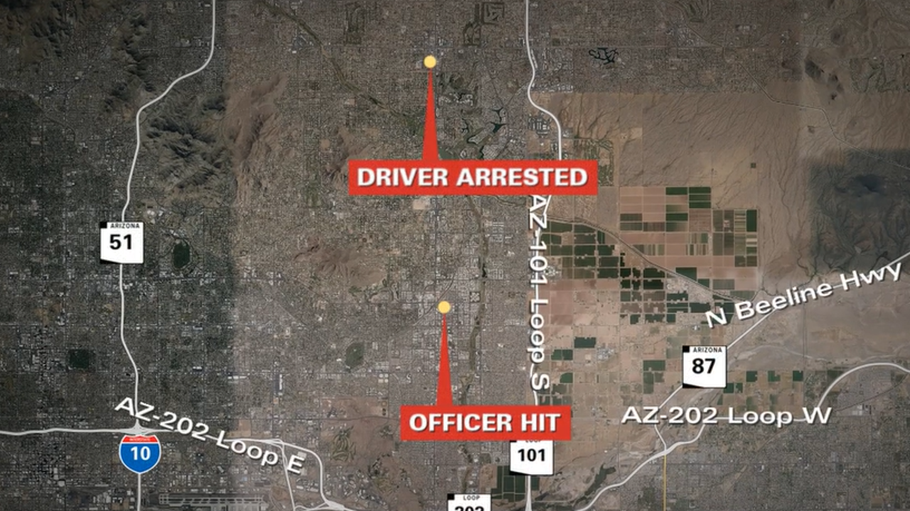 Aa 4513 Scottsdale officer on police bicycle hit by wrong-way driver in Old ...