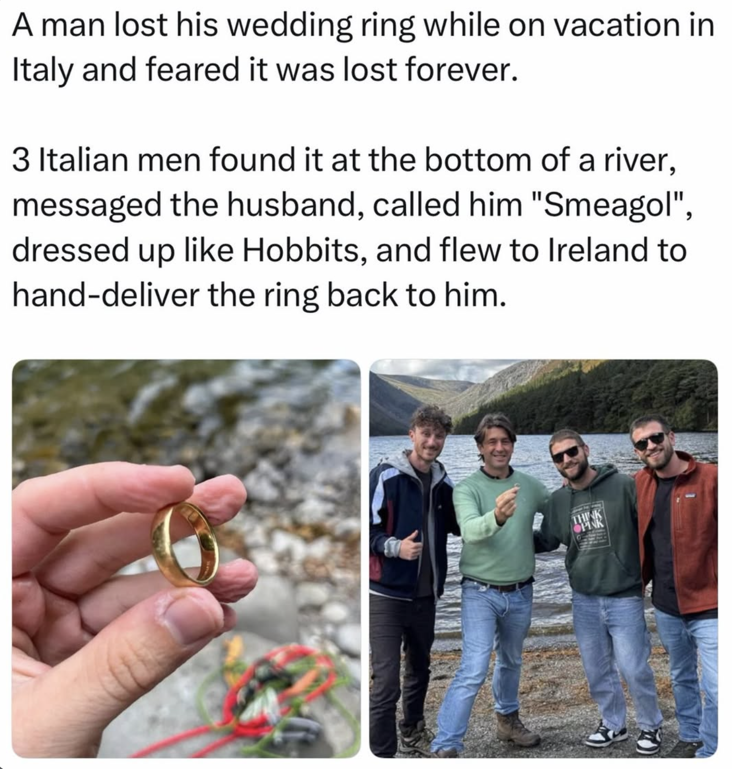 Man With Too Many Rings 24 Wholesome Posts That'll Make You Forget You Were Doomscrolling - AOL