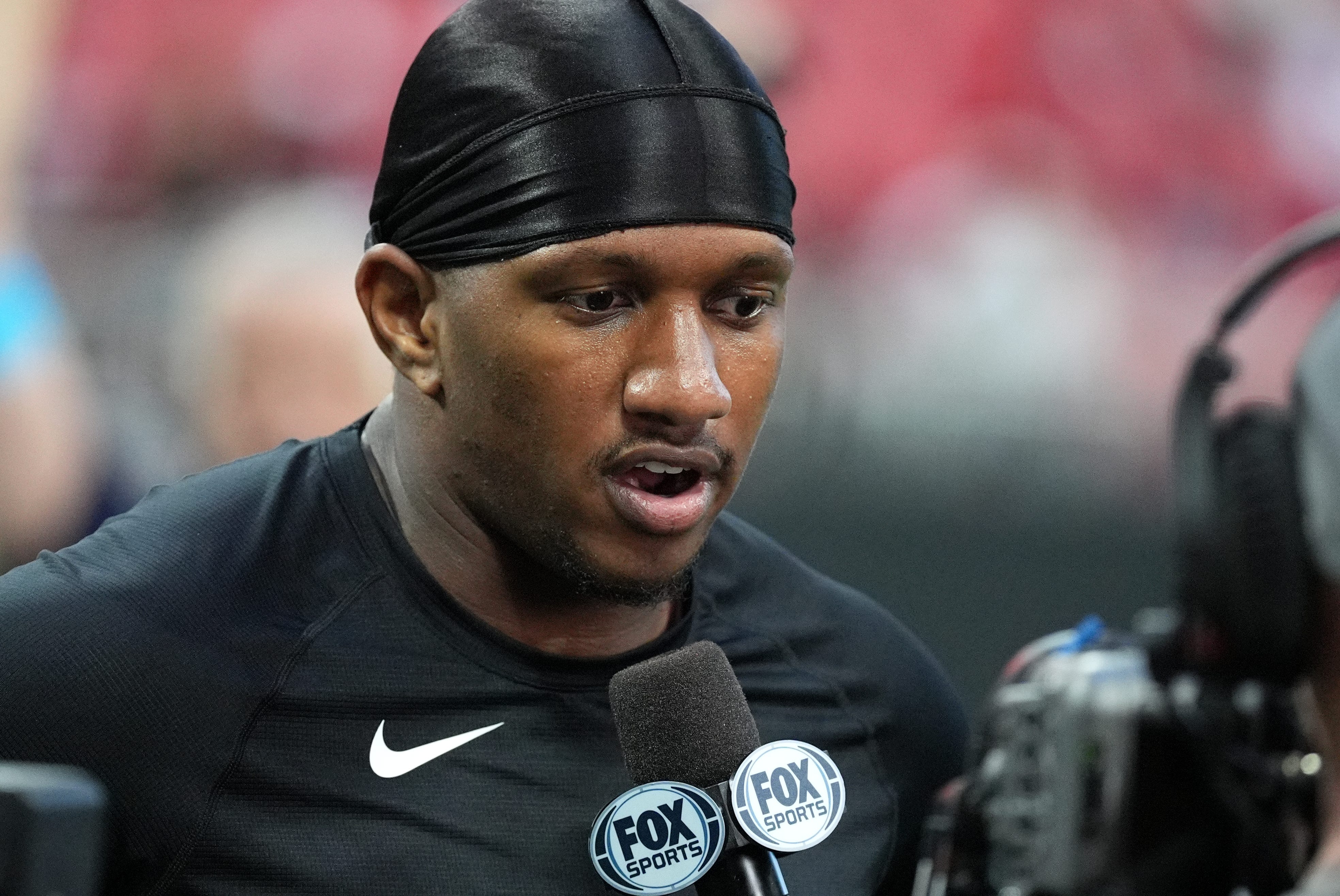 Michael Penix Jr. comments on Falcons' big win over the 49ers