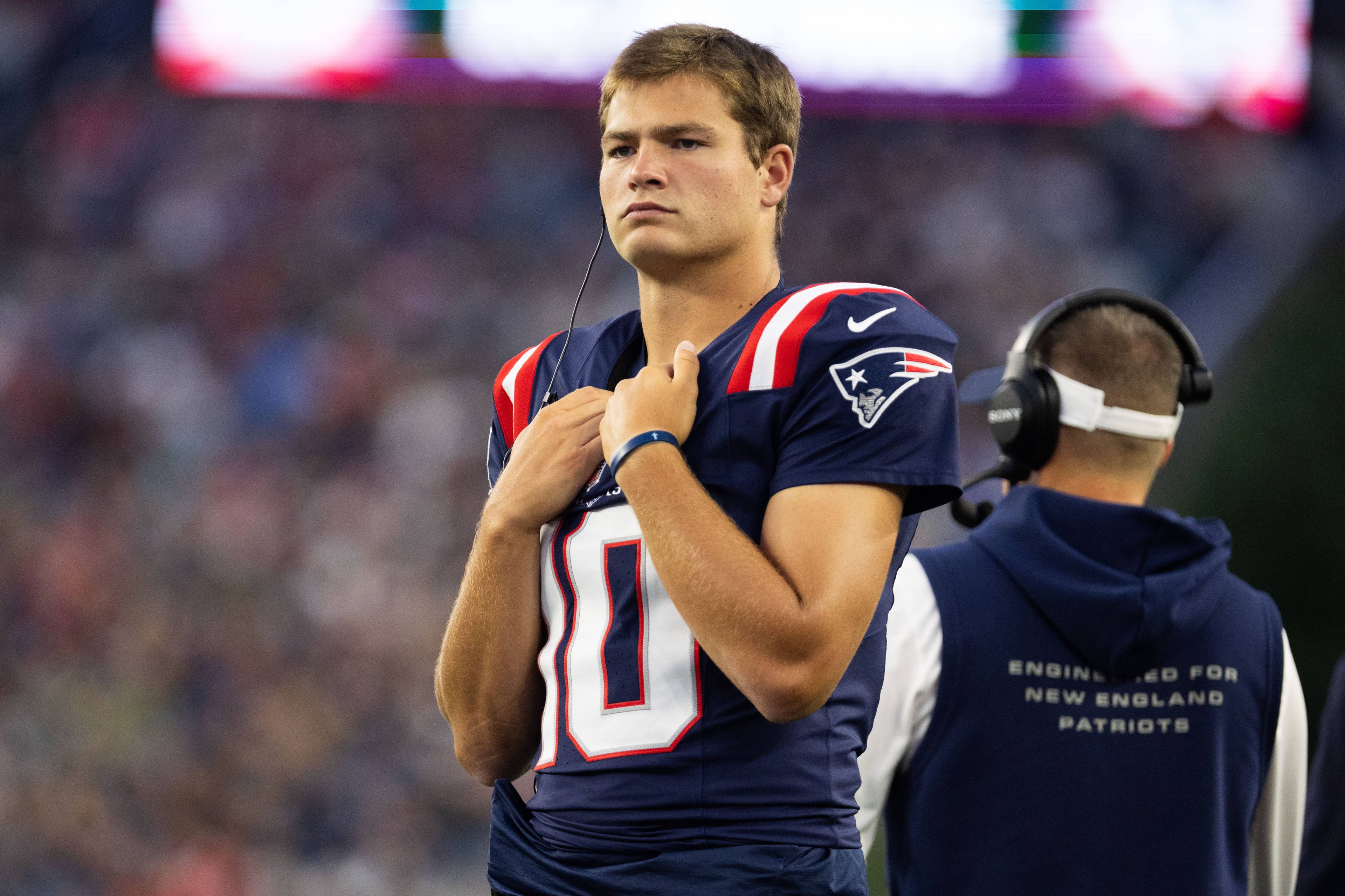 Unpenalized Helmet-to-Helmet Hit on Drake Maye Draws Potential NFL Fine ...