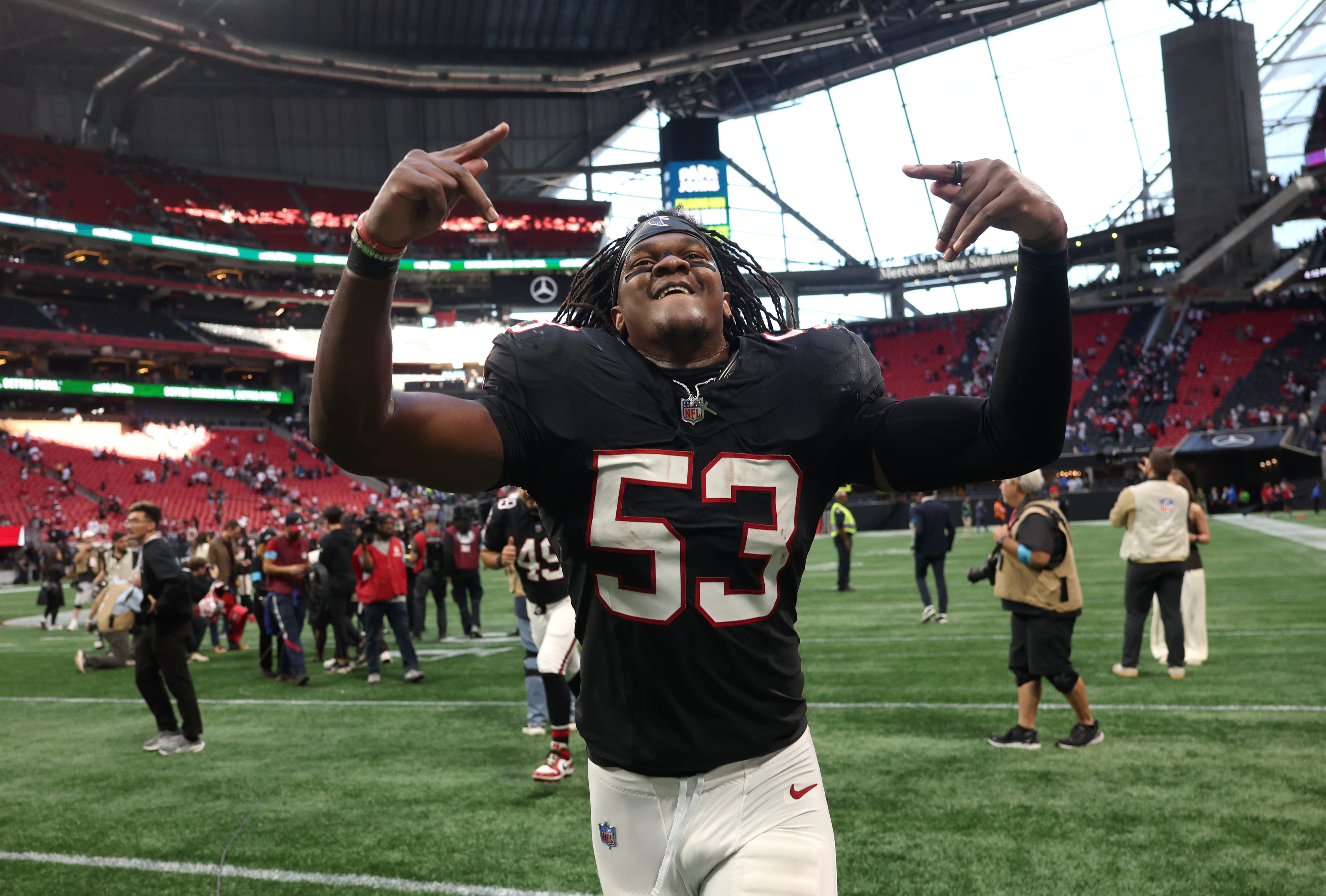 Falcons rookie LB Kendal Daniels on game-winning INT vs. 49ers