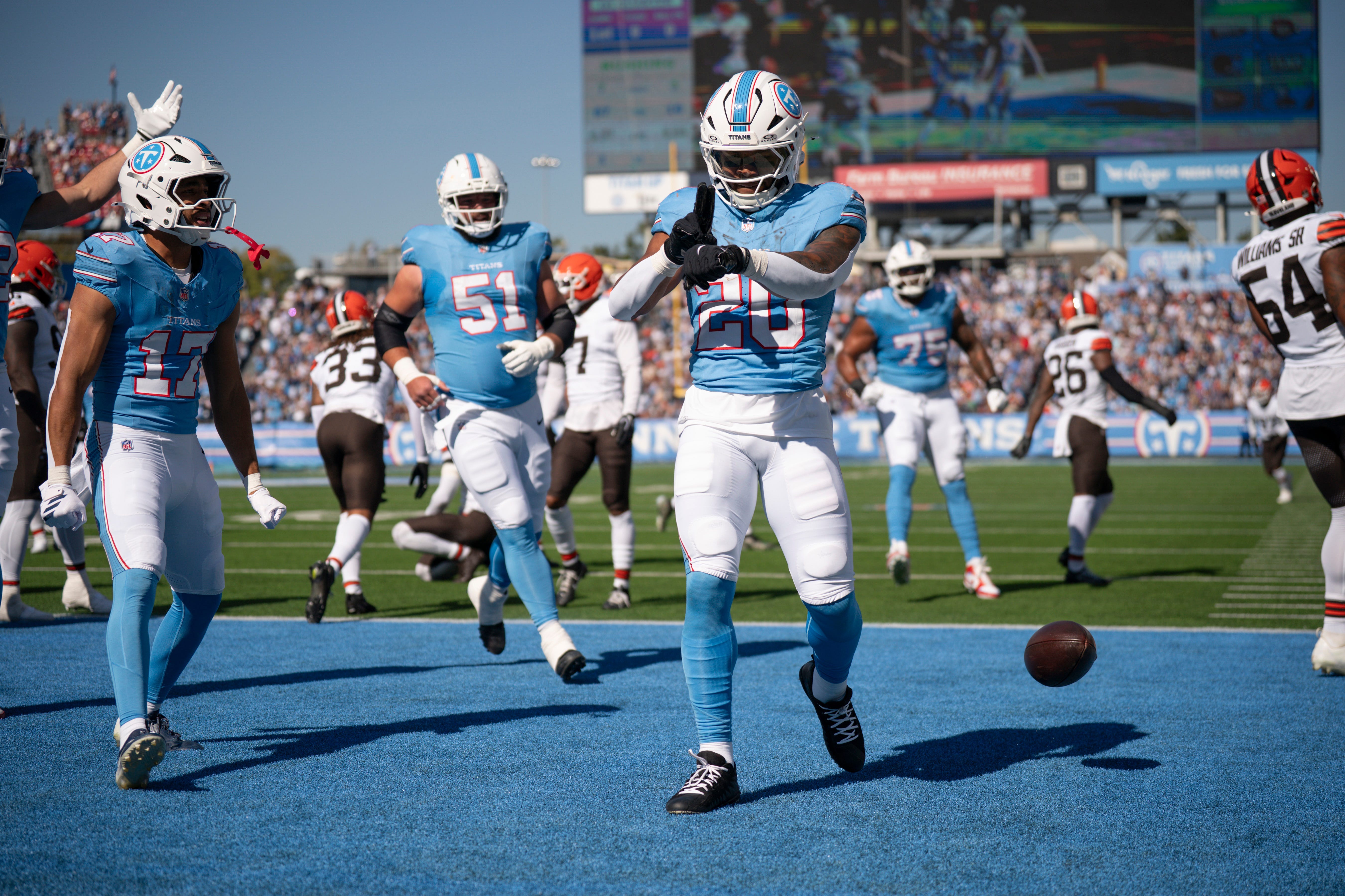 Tony Pollard was Titans' highest-graded player in loss to Browns