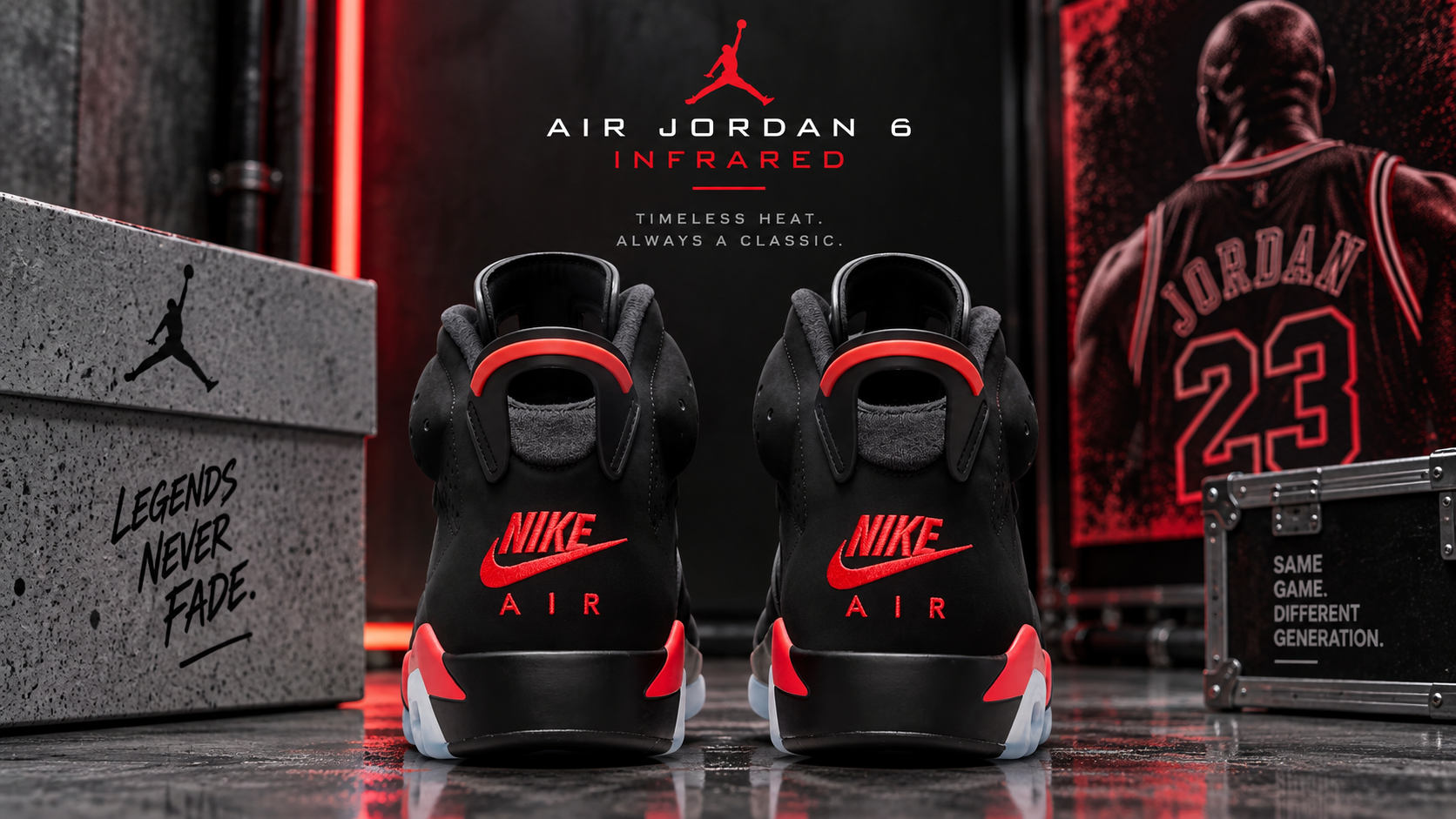 Red Examples Air Jordan 6 Infrared ‘Salesman’ - Unreleased 1999 Sample, Reverse ...