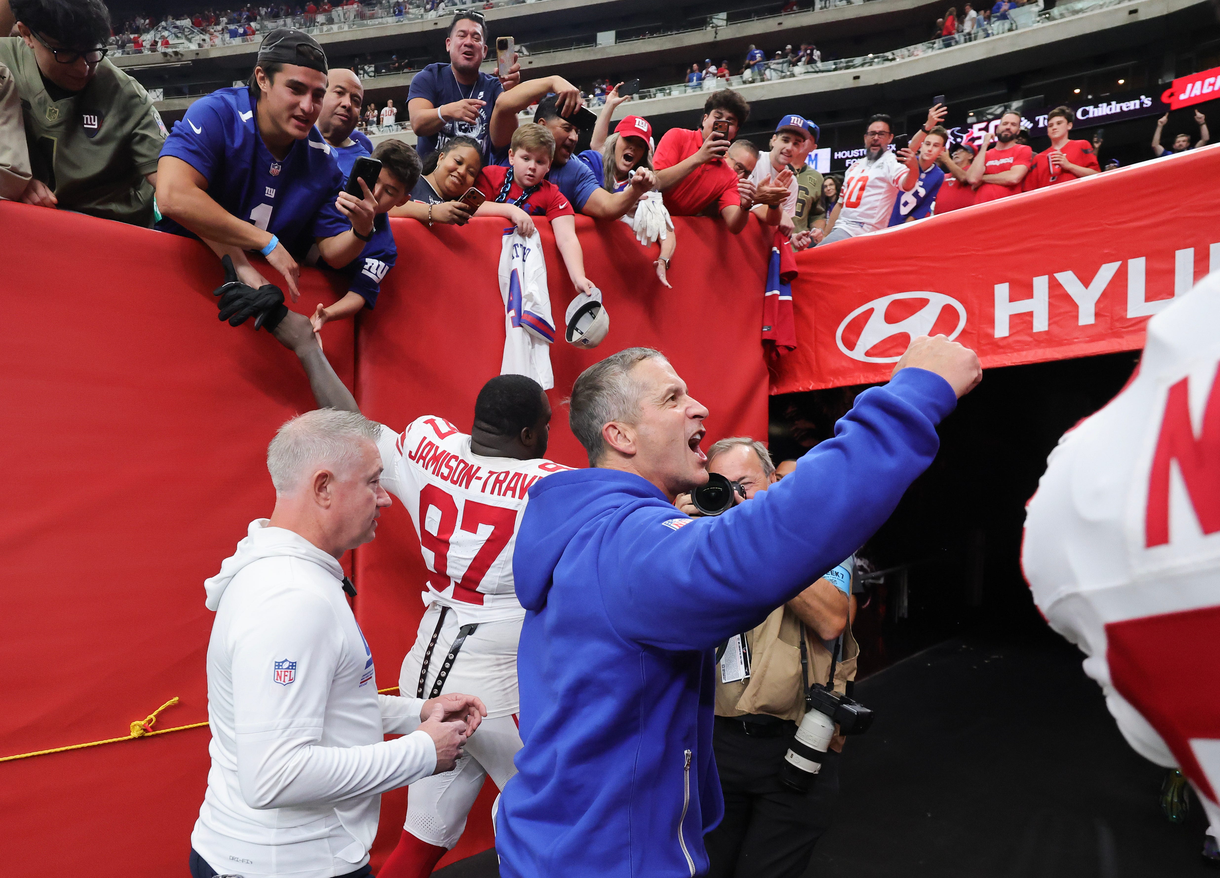 John Harbaugh: Giants 'in this thing until the end' after Houston win