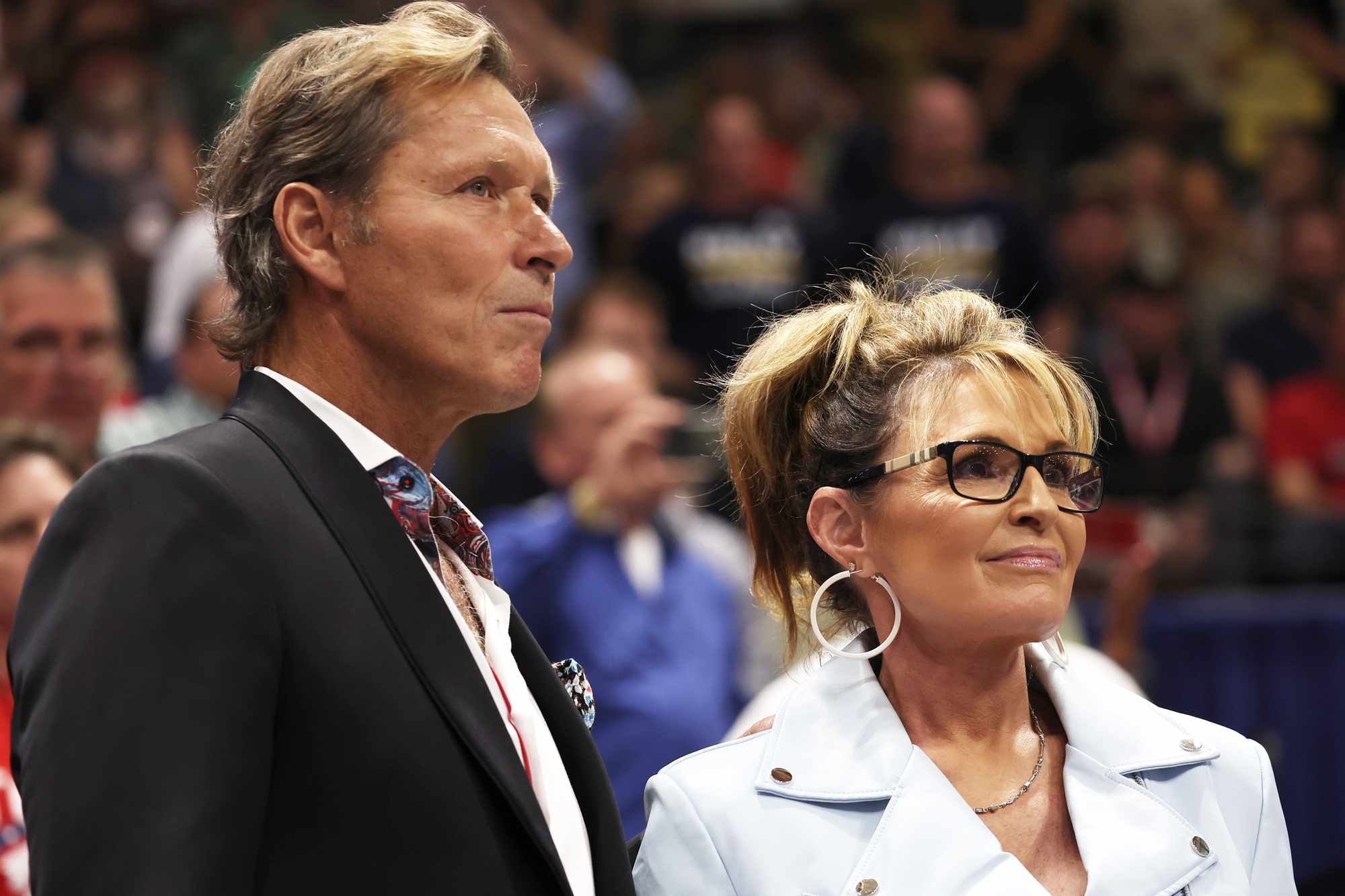 Sarah Palin Tears Up as Rangers Honor Boyfriend Ron Duguay After His Death at 69
