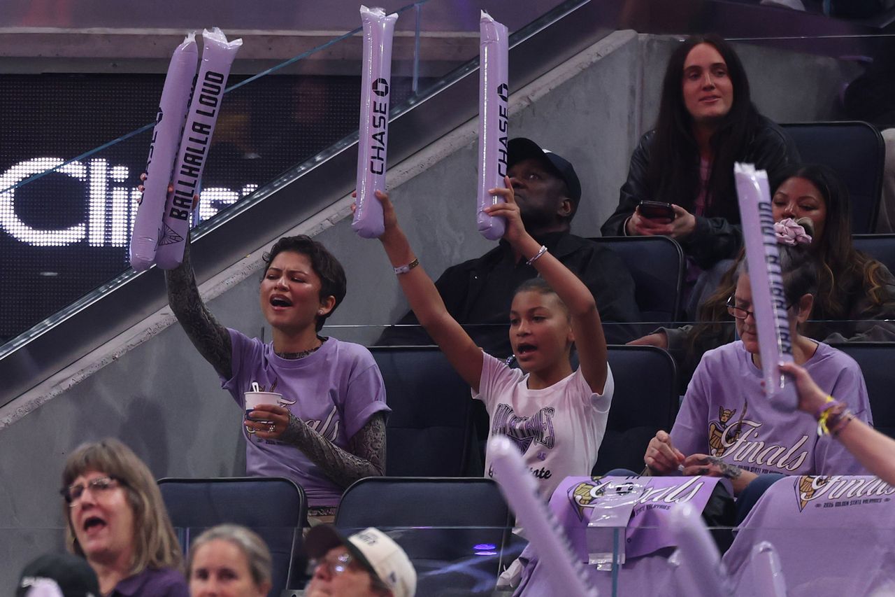 Zendaya Cheers on Her Home Team, the Golden State Valkyries, at Game 5 ...