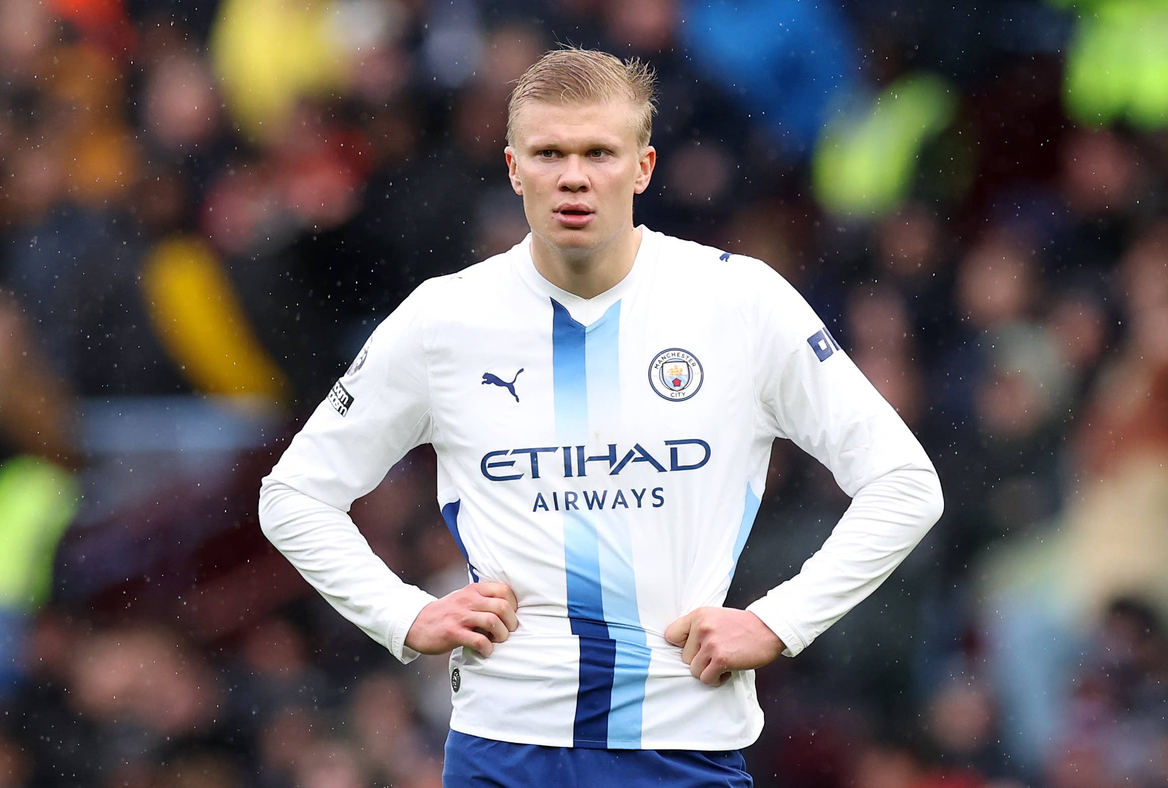 Sitting With Rounded Back Why Is Erling Haaland Not Playing Today for Manchester City vs ...