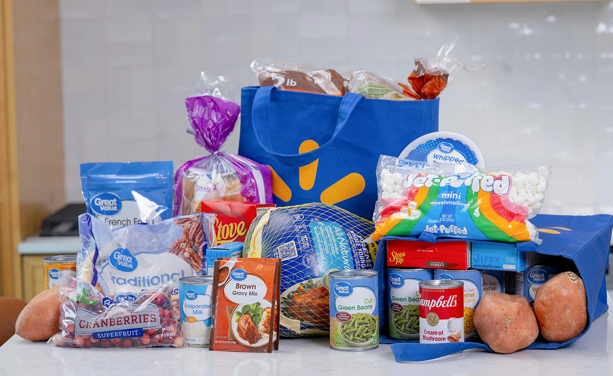 What's in Walmart's $3.50 per person "holiday meal basket"?
