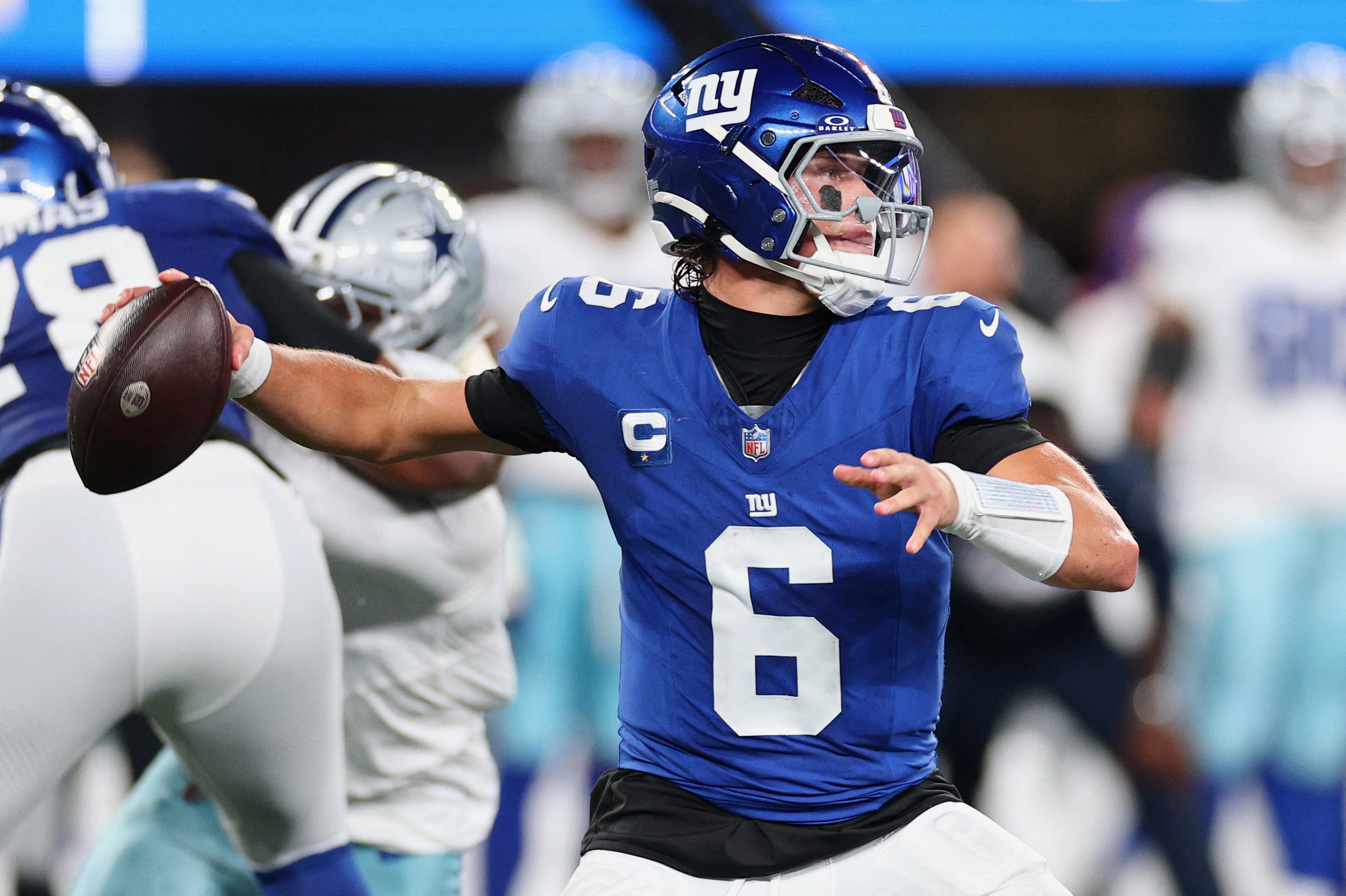 New York Giants QB Jaxson Dart pushing to return this season