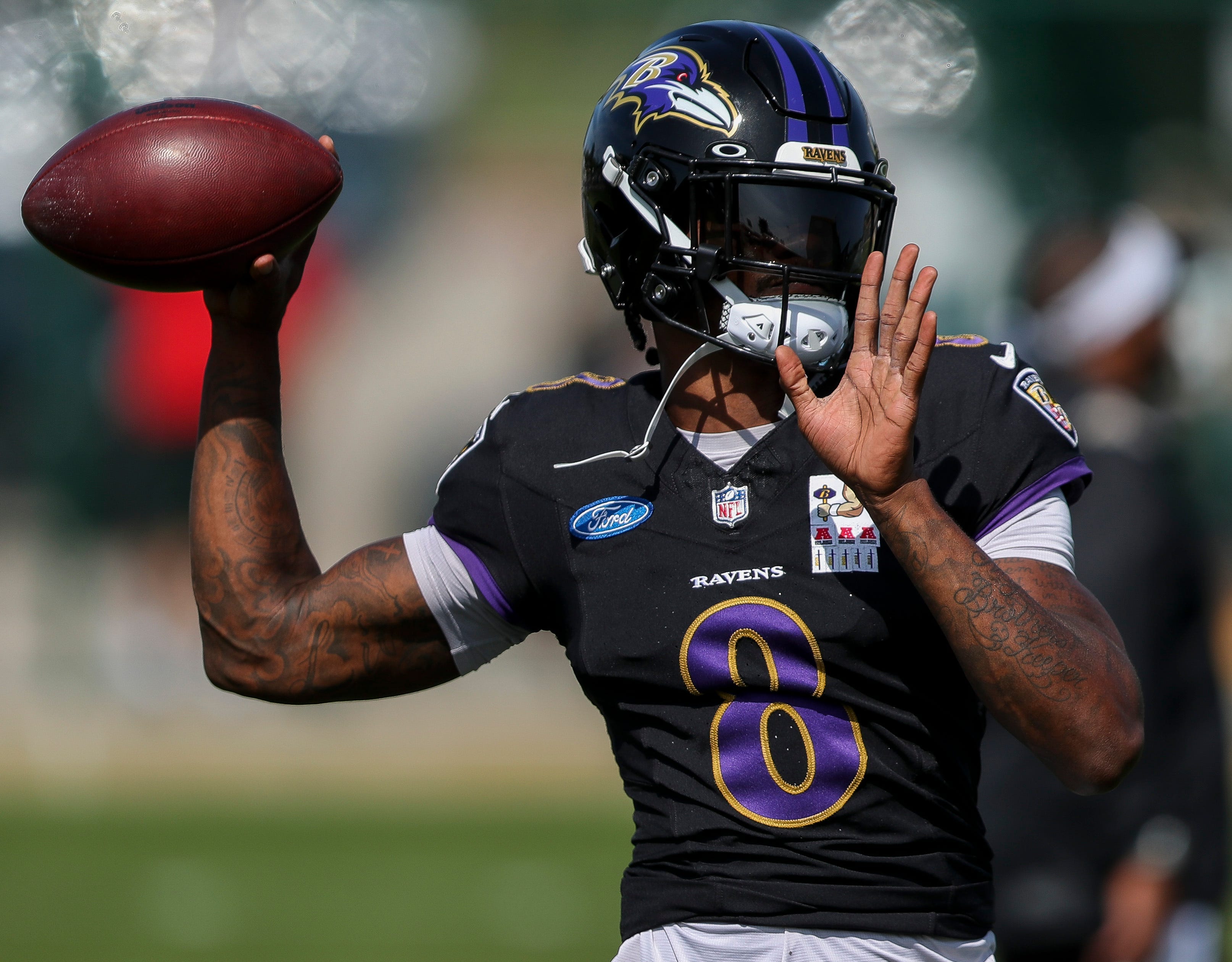 Lamar Jackson returns to Ravens practice ahead of Week 8 vs. Bills