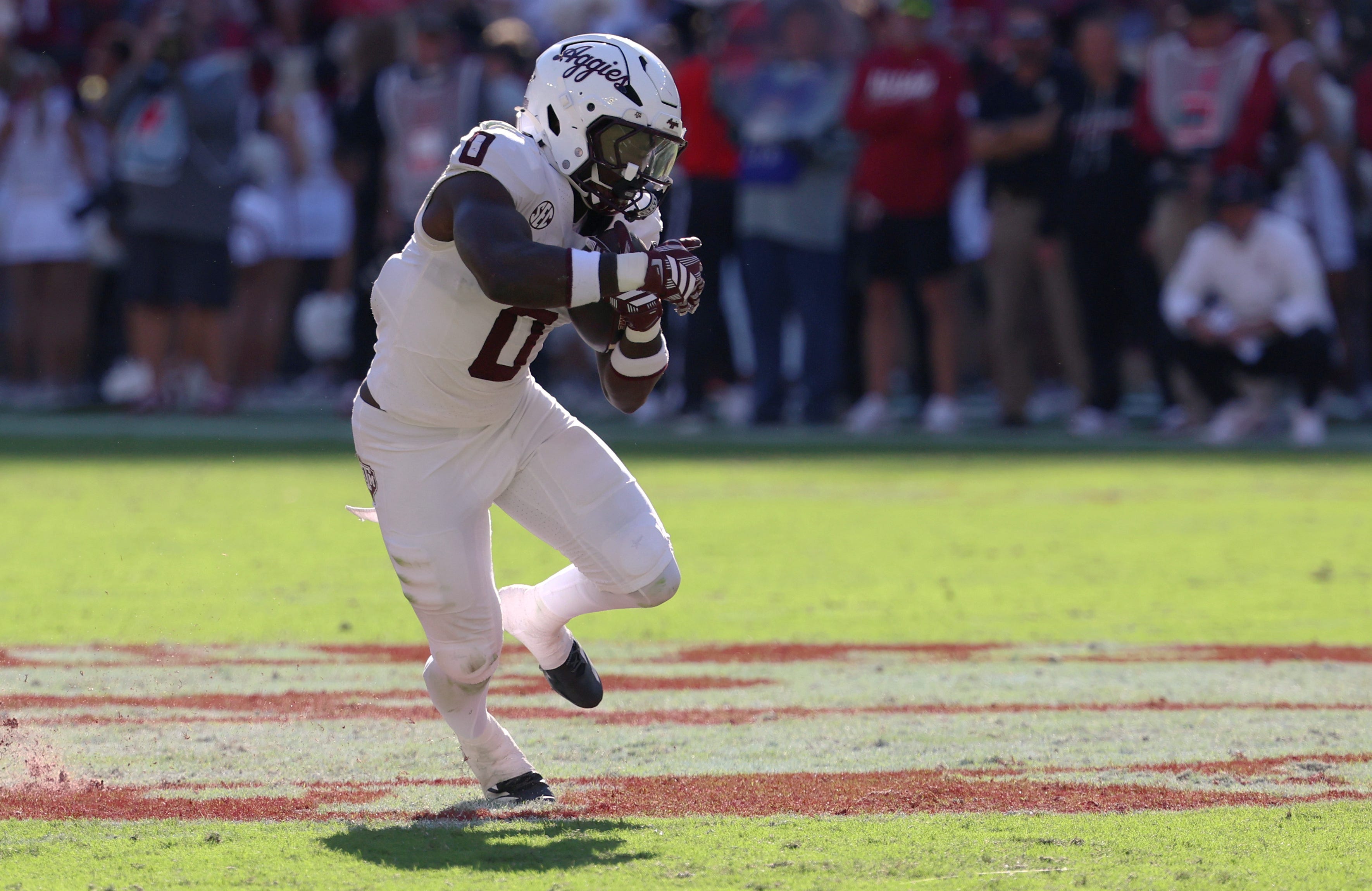 Which Texas A&M true freshmen have stood out through eight games?