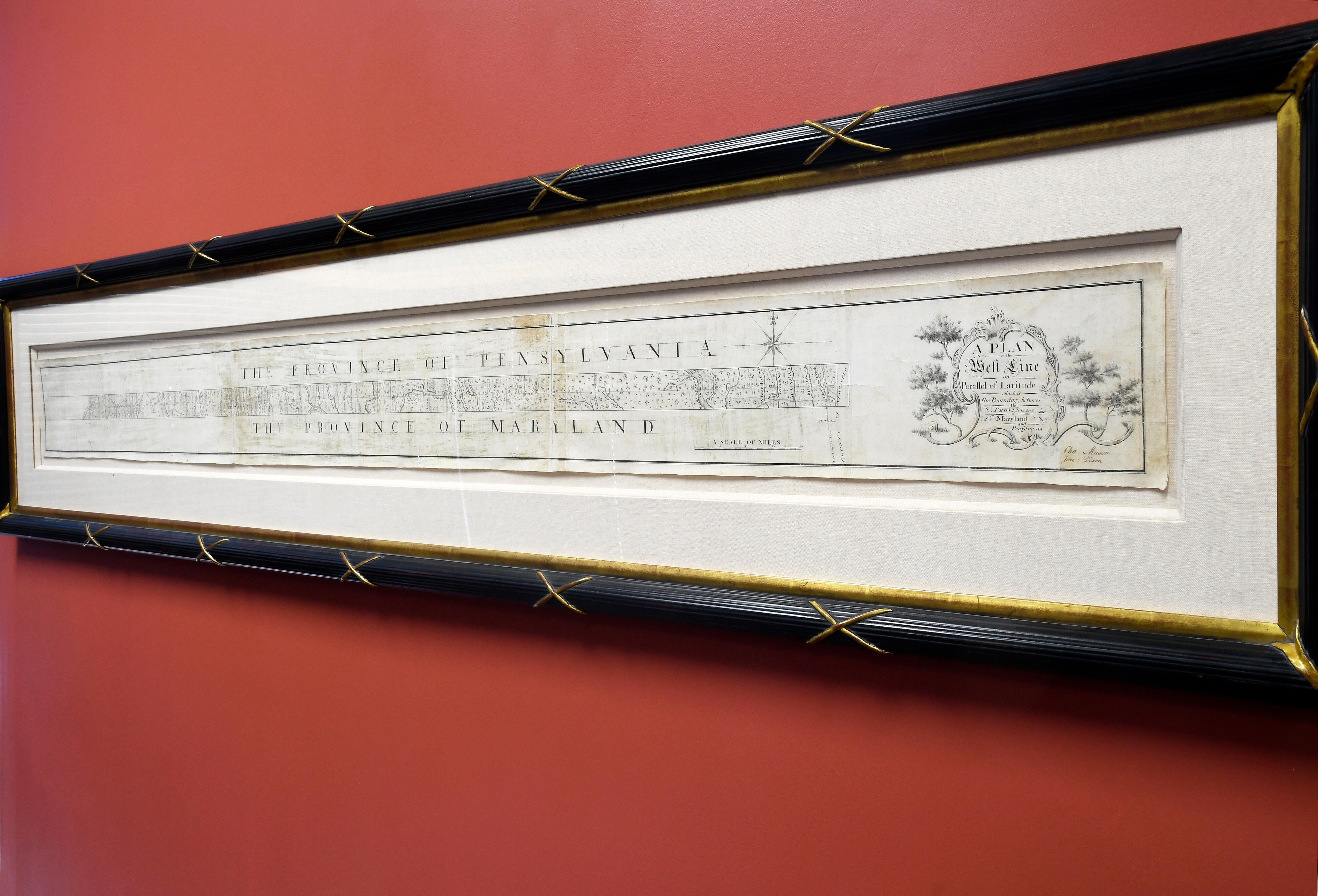 First map of U.S. Mason-Dixon Line going up for auction - AOL