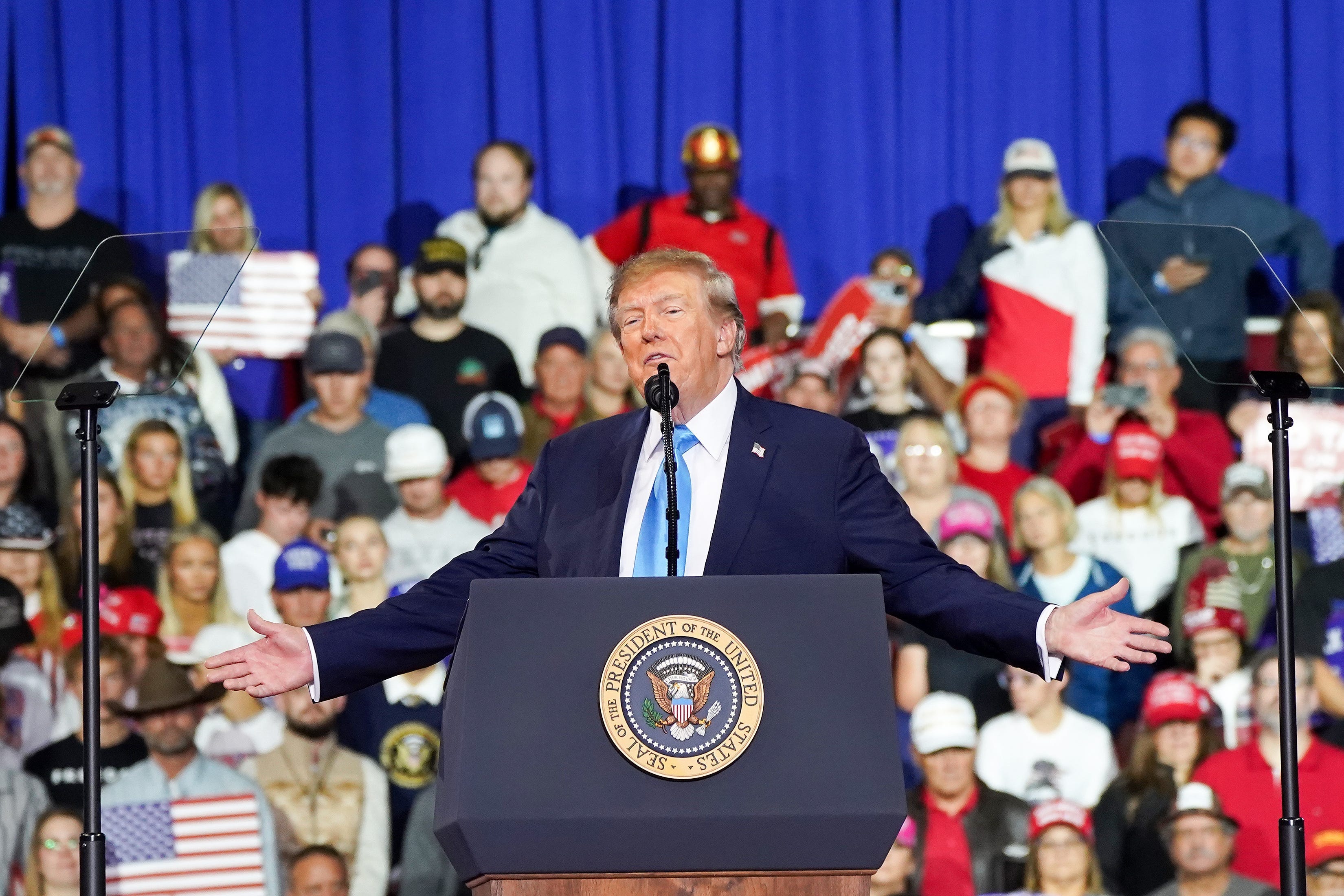 Trump makes big promises with a catch: Republicans must win midterms - AOL