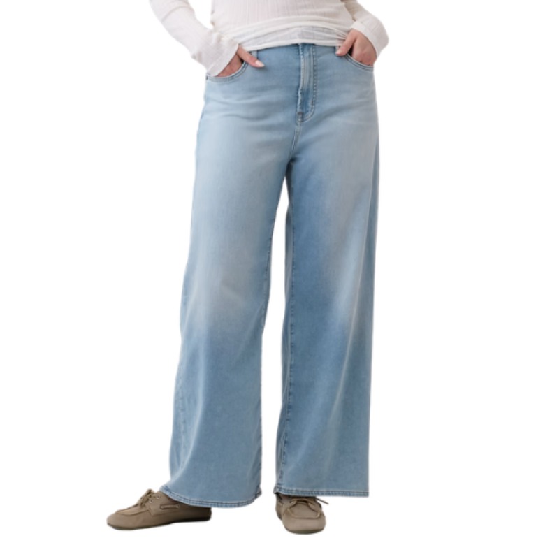 High Rise Wide-Leg Sweatpant Jeans