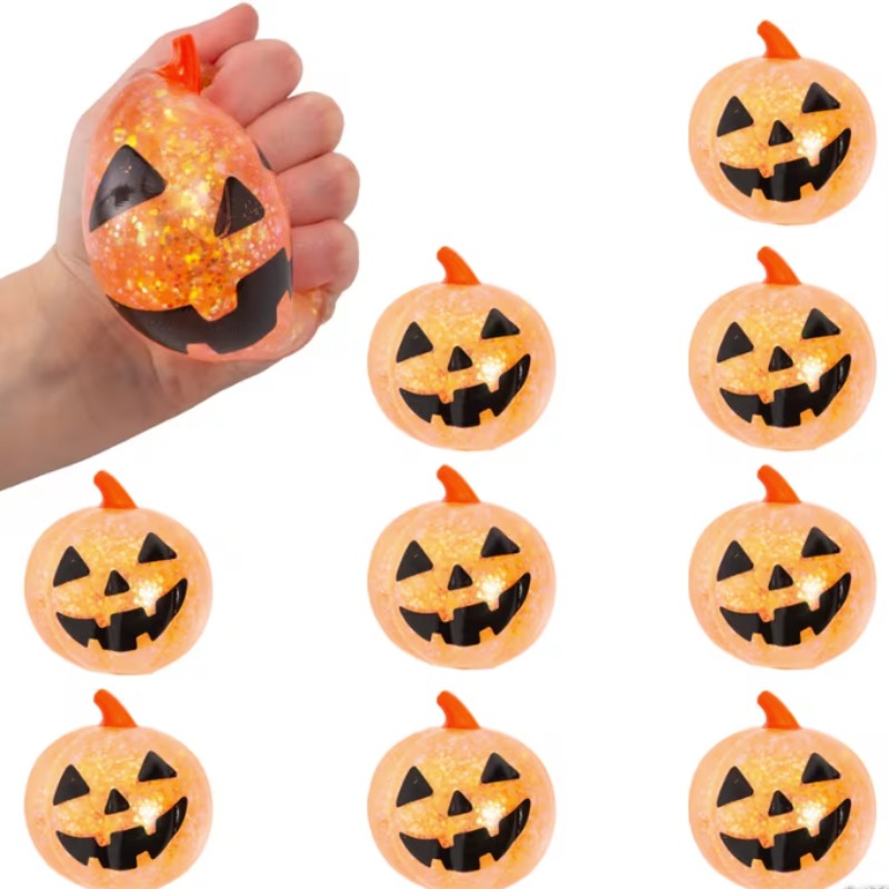 Halloween Jack-O'-Lantern Stress Toys