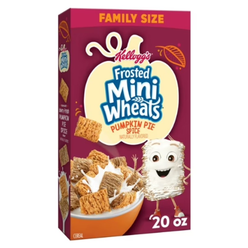 Kellogg's Frosted Mini-Wheats Pumpkin Pie Spice Breakfast Cereal
