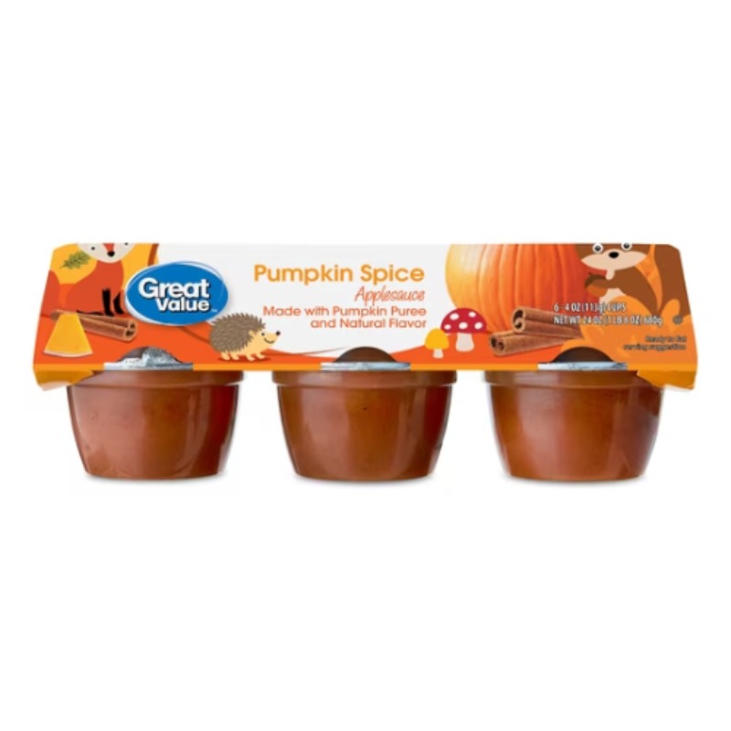 Great Value Pumpkin Spice Applesauce