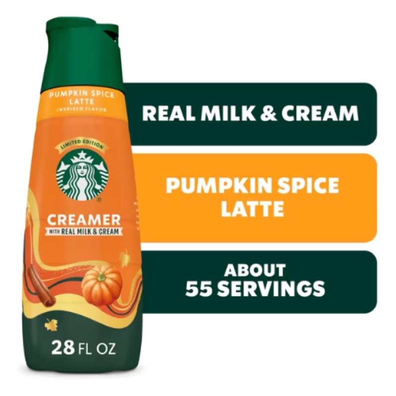 Starbucks Pumpkin Spice Latte Liquid Coffee Creamer