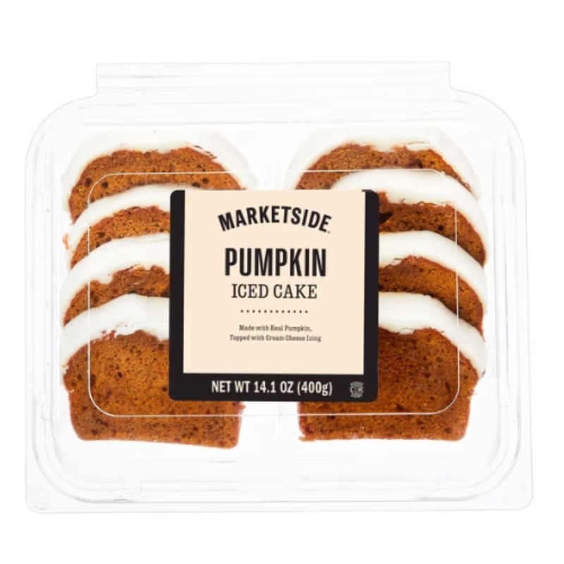 Marketside Iced Pumpkin Sliced Cake